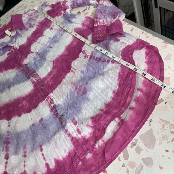 Pilcro Janesse Tie-Dye Buttondown Anthropologie - Picture 10 of 15